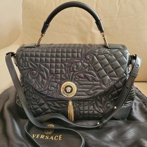 Versace Barocco Nappa Altea Vanitas Satchel